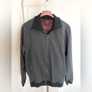 Men’s Gray Pendleton Full Zip Cardigan Sweater Size L